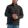 Wrangler Authentics Men's Sweater Fleece Quarter-Zip, Caviar, 2XL