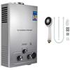 PEIXU 6L 12KW Scaldacqua a Gas Propano GPL Propano Butano Riscaldatori di Acqua a Gas Liquefatto,Scaldabagno Istantaneo Senza Serbatoio, per Campeggio,Camper,Casa,Uscita Dell'acqua Calda 6L/min