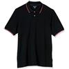 Amazon Essentials Polo in Cotone piqué vestibilità Regular (Disponibile in Taglie Extra Forti) Uomo, Nero Rosso Bianco Thin Stripe, S
