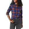 Amazon Essentials Camicia in Flanella Leggera a Maniche Lunghe, vestibilità Classica Donna, Multicolore A Quadri, L