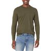 Amazon Essentials T-Shirt a Maniche Lunghe Slim Uomo, Verde Oliva Puntinato, L