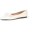 Amazon Essentials Ballerine con fiocco Donna, Bianco Sporco, 42 EU