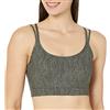 Amazon Essentials Reggiseno Sportivo Modellante Sostegno Leggero Tecnico con Spalline Incrociate Donna, Nero, XS
