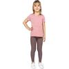 looksy Leggings per Ragazze Tessuto di Cotone Traspirante Lunghezza alla Caviglia Colori Solidi e Vivaci Sport per Bambini e Abbigliamento Quotidiano Scuola di Ballo Marrone 4 Anni (104 cm)