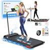 BLACK LORD Tapis roulant con 4% inclinazione 3,2 CV - Tapis roulant con regolazione della velocità 1-14km/h per casa, ufficio e palestra, con maniglie (Nero)