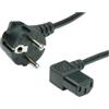 GBC Cavo alimentazione spina schuko e presa iec c13 90° 1,8m