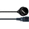 GBC Cavo alimentazione spina iec c14 e presa schuko 40cm