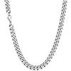 U7 Collana Acciaio Uomo a Catena Cubana Grossa Larghezza 9 mm Catena Uomo Acciaio Inossidabile Collana Girocollo Lunga 46 cm Gioielli Stile Hip Hop Punk Rapper Confezione Regalo
