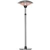 Outsunny Fungo Riscaldante da Esterno con 3 Temperature e Altezza Regolabile in Acciaio e Alluminio, Argento|Aosom