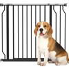 PawHut Cancelletto di Sicurezza per Cani Estensibile 75-95 cm in Acciaio e ABS, 75-95x76 cm, Nero | Aosom Italy