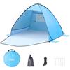 CIXMUS Tenda da spiaggia conchiglia pop up Tenda da campeggio automatica Protezione UV 50+ Extra Light Tenda portatile di protezione solare per famiglie campeggio spiaggia giardino (Blu, 2 Persone)