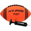 Hy-Pro Pallone da football americano a LED con pompa, misura 6, palla sportiva illuminata per giochi notturni, regalo e attrezzatura da allenamento per giocatori junior e adulti, arancione