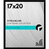 Americanflat, Cornice portafoto con plexiglass lucido, 43,2 x 50,8 cm, collezione Streamline, con bordo sottile, per esposizione a parete, con accessori per appenderla, nero