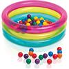 Intex 48674NP - Piscina Baby 3 Anelli con Palline Fun Ballz, Vinile, Multicolore, 86x25 cm