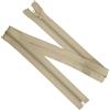 Aerzetix - Set di 5 Cerniere a Spirale N°5 75 cm Separabili con Cursore - Metallo, Nylon Poliestere - Cucitura e Riparazione creazioni Tessili - Colore Beige