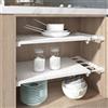 Kayuneed Mensole regolabili per armadio, 24 cm, asta di tensione espandibile per armadi, scaffali regolabili, per cucina, bagno, guardaroba, lunghezza 38-60 cm