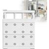 Penbinmall Mensole Regolabili per Armadio, Larghezza 24cm Ripiani per Armadio Interno, Scaffali Regolabili per Armadi, Senza Forature, Senza unghie, per armadi, bagno, cucina (Lunghezza Regolabile 30-40cm)