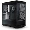 HYTE Case HYTE Y40 - Mid Tower ATX, vetro panoramico, due ventole 120mm incluse, Nero