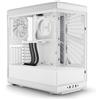 HYTE Case HYTE Y40 - Mid Tower ATX, vetro panoramico, due ventole 120mm incluse, Bianco
