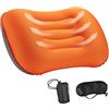 QIAOZILI Cuscino da campeggio ultraleggero, Compressible Comfortable Travel Pillow with Neck & Head Support, Hand Press Ergonomic Pillow Folding & Waterproof Pillow
