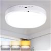 Grevoxy Plafoniera LED Soffitto con Batteria Ricaricabile da 10000 mAh, Sensore di Movimento e Telecomando, Lampada LED Senza Fili per Bagno, Corridoio, Cucina, Camera, Balcone, Garage, Scale, Cameretta