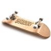 SPITBOARDS Tastiera completa da 32 mm in vero legno (pre-assemblato, 5 strati), camion con dadi, ruote con cuscinetti, nastro in schiuma, (tavola: legno d'acero, trucks: argento, ruote: bianco)