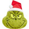The Grinch Peluche Cuscino 3D, Abbracci Morbido Decorative Cuscini Natalizi per Letto e Divano, Accessori per Letto, Regali Natale