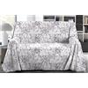 SpazioTessile Copritutto Arredatutto Telo arredo Copridivano Copriletto Glicine Acquarello Letto Divano 100% Puro Cotone Misure Maxi (180x300)
