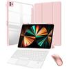 Generic Custodia con tastiera per iPad (A16) 11a generazione 11 pollici 2025/10a generazione 10,9 pollici 2022 con mouse, touchpad Custodia con tastiera staccabile con porta penna