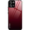 SEAHAI Cover per Motorola Edge 60 Neo/Edge 50 Neo/ThinkPhone 25, Custodia Protettiva Ultra Sottile ed Elegante in Silicone TPU, Vetro a Colori Sfumato AntiGraffio Antiurto Case, Rosso Elegante