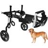 KAJILE Sedia a Cani Rotelle Regolabil,Carrello Animali,Formazione Riabilitazione Zampe Posteriori Deboli Cane con Handicap,Adatto Altezza Animale 44-60cm,Larghezza 21-28cm,Lunghezza 30-40cm,XL-1