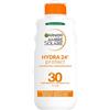 Garnier Ambre Solaire Hydra 24h Latte Solare Protettivo ed Idratante Spf 30 200 ml