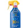 Nivea Sun Spray Solare Kids Protect&Care SPF30 Crema Solare Per Bambini Waterproof 270 ml