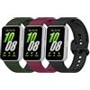 Xisair 3 Pezzi Cinturini Compatibili con Samsung Galaxy Fit 3 Cinturino di Ricambio in Silicone Cinturino Sportivo Compatibile con Samsung Galaxy Fit3 Braccialetto