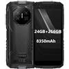 DOOGEE Mini Smartphone Rugged Fire 3 Ultra, 24GB+256GB, 20MP Visione Notturna Telecamera, 5,5 HD+, Corpo Compatto+Facile da Impugnare, 8350mAh Batteria, AI Gemini, Cellulare Antiurto, NFC Nero