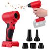 Strixorn Mini Soffiatore Compatibile Con Milwaukee 18v, 130000rpm Soffiatoren a Batteria Senza Spazzole, Regolazione Continua Della Velocità, Soffiante Turbo Per Foglie, Pulizia, Auto (Batteria Non Inclusa)