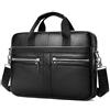 VINBAGGE Borsa per Business Uomo,Borsa Messenger Vera Pelle Ventiquattrore,Cartella Lavoro per PC 14 Pollici Borsa a Tracolla Portadocumenti Valigetta Vintage,Nero