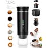 TechVizrs Macchina da Caffè Portatile, Macchina per Caffè Espresso Elettrica con Riscaldamento Autonomo Compatibile con Caffè Macinato e Capsule di Caffè per Campeggio, Escursionismo, Viaggi