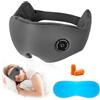 Maschera Riscaldata USB Per Occhi Secchi E Stanchi UNCN - Compressa Calda 3D Con 3 Livelli Calore, Lavabile, Per Blefarite, Occhiaie, Gonfiori (Grigio)