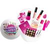 QINGZY Mini Set Trucco Completo 10 Pezzi con Palette Ombretti 16 Colori, 2 Rossetti Liquidi Opachi, Rossetto, Olio Labbra, Blush Stick, Correttore 3 Colori, Pennelli, Spugna, Idea Regalo Donna Ragazza