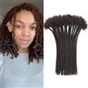 QIDESHENG 12 Inch Dreadlock Extensions Synthetic Hair 30Strands 0.8 Width Handmade Dreads Hair Extensions Reggae Braids Locs Synthetic Hippie Single Ended Dreads for Women/Men/Kids (4#, 12inch)