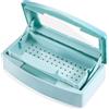 YIMINI Vassoio Manicure, vassoio di sterilizzazione, Scatola di Disinfezione in Plastica, per Salone di Bellezza Manicure Capelli Strumenti Medici Manicure Laboratorio Articoli di pulizia (Blu)