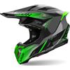 Airoh Casco motocross Airoh Twist 3 Shard verde lucido, L