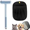 Mizijia 1 Pezzi Pet Hair Remover Glove+ 4 in 1 Spazzola per Gatti Cani, Yomi Pet Guanto, Guanto Elettrostatico Peli Gatto, Guanto Rimuovi Peli Animali, Double-Sided Magnetico Pet Hair Remover Glove