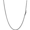 PROSTEEL 46CM Collana Serpente 2MM Collana Uomo Acciaio Donna Argento Serpentina Agile Catenina Versatile Solo o Impilato in 316L Acciaio Inox