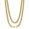 PROSTEEL Collana Uomo a Catena Cubana Grande Robusta, Larghezza 6 mm, Lunghezza 60 cm, Acciaio Inossidabile Placcato Oro 18K, Hip Hop Punk Rap, Oro, Regalo Perfetto (con Confezione)