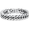 PROSTEEL Neutro Braccialetto 12MM Argento Catena Cubana Uomo Stile Cyberpunk Minimalismo Larghezza Bracciale Catena Cubana Ritorta Artigianale Regalo Uomo