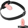 Kutocesy Simulato Silicone Capezzolo Vaginale Bocca Gag Per Donna Auto Bavagli Bondage Fetish Gag Bocca Estrema Giocattoli Del Sesso (Vulva)
