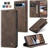 Cracedily Cover per Google Pixel 9 Pro XL Case, Custodia Cover Pelle Premium Portafoglio con Porta Carte Magnetica Supporto Protezione Flip Case Custodia per Pixel 9 Pro XL, Caffè