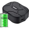 Zeerkeer Localizzatore GPS per Auto Impermeabile GPS tracker con Microfono Tracking Tempo Reale Spia Professional Localizzatore Anti-perso Allarme APP Gratuita Tracker per Moto Nave Flotta 10000mAh TK905B
